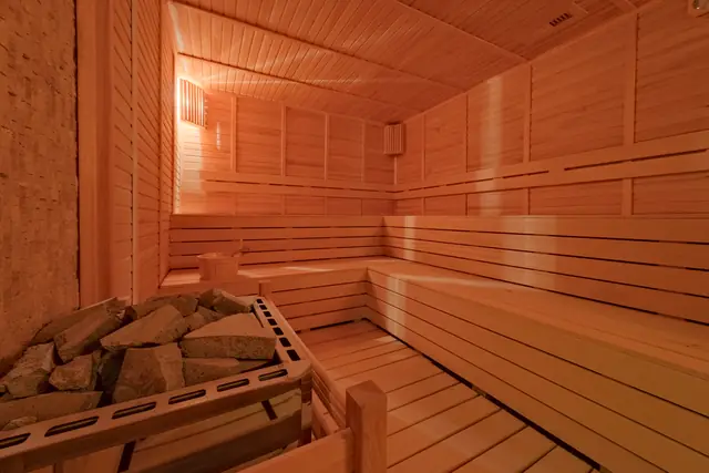 Sauna sobası ve taşlar